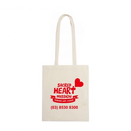 140gsm Long Handle Calico Bag