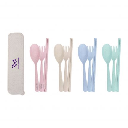 3 pieces Portable Utensils Set