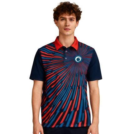Men's 100% Polyester Sublimated Basic POLO