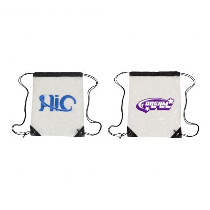 Clear PVC Drawstring Bag